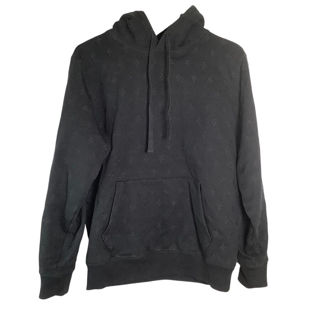 OVO October's Very Own XS Black Logo Print Pullover Hoodie Streetwear HR9-20